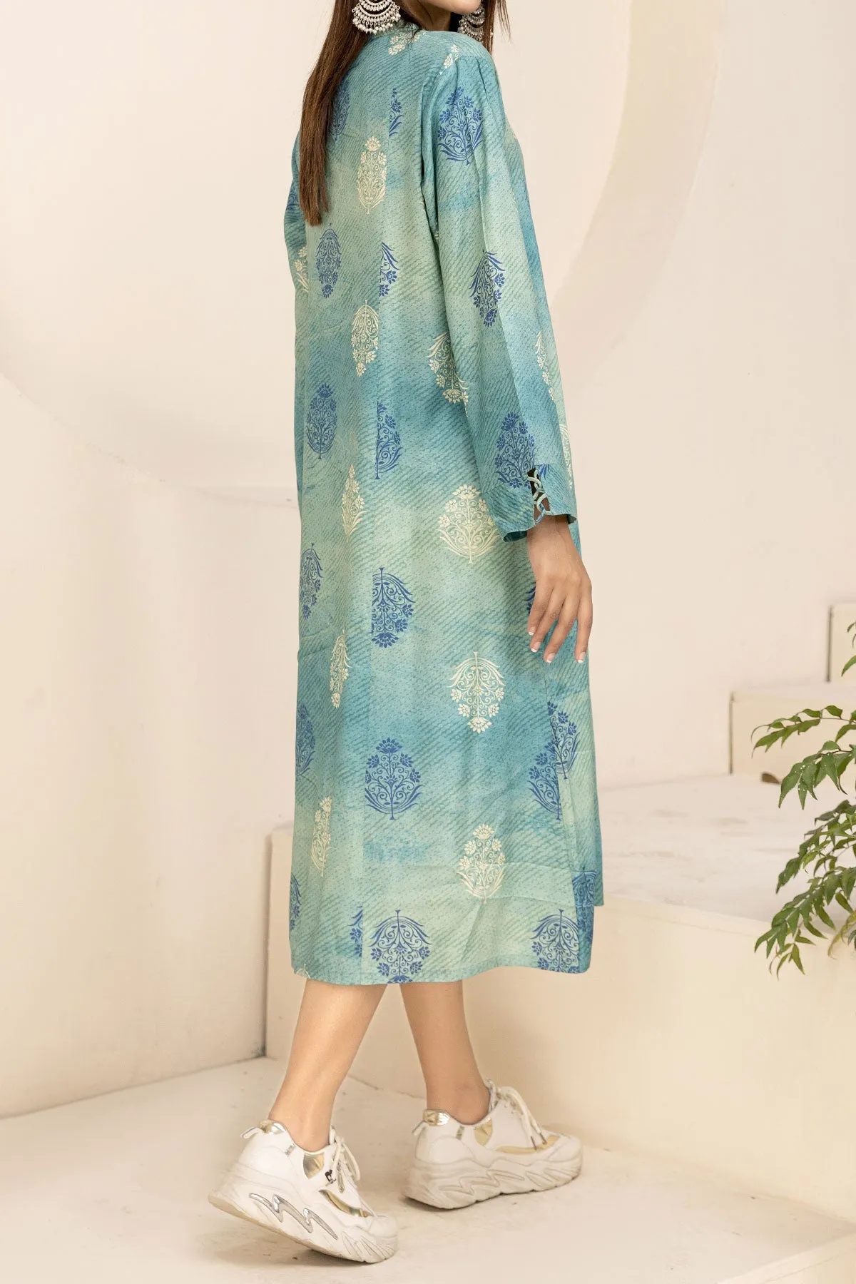 1PIECE DIGITAL PRINT LINEN KURTA  |  DPLK-74