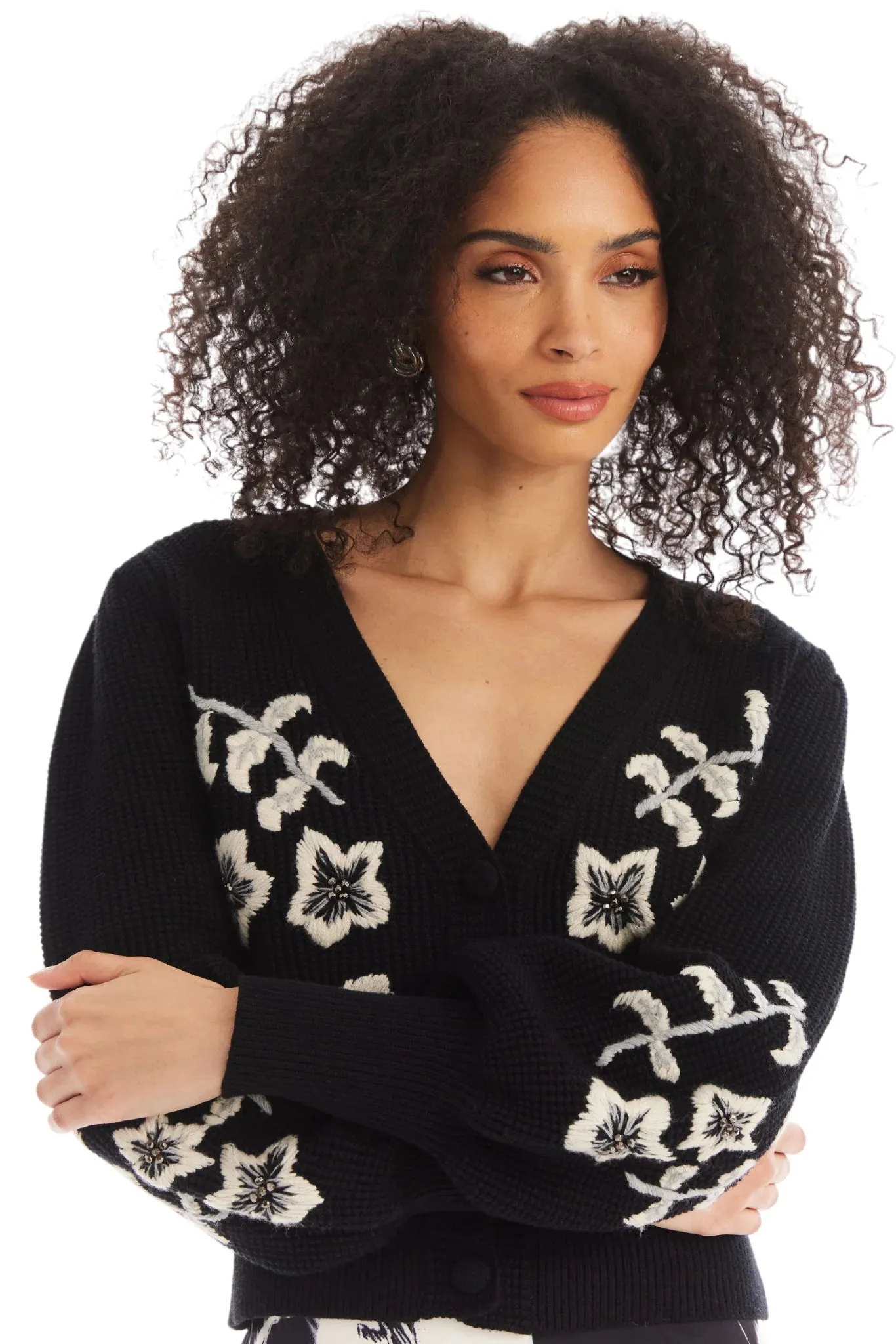 Alison NY Beaded Piper Cardigan