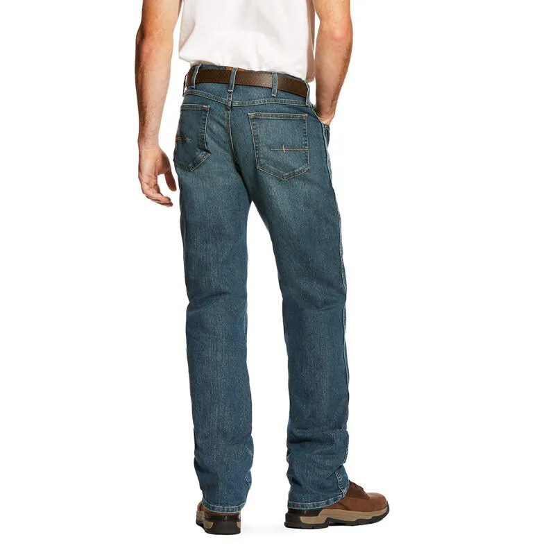 Ariat Men's Rebar M4 Relaxed Bootcut DuraStretch Jean in Carbine