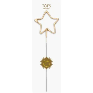 Big 8" Gold Star Sparkler Wand Card - Celebrate