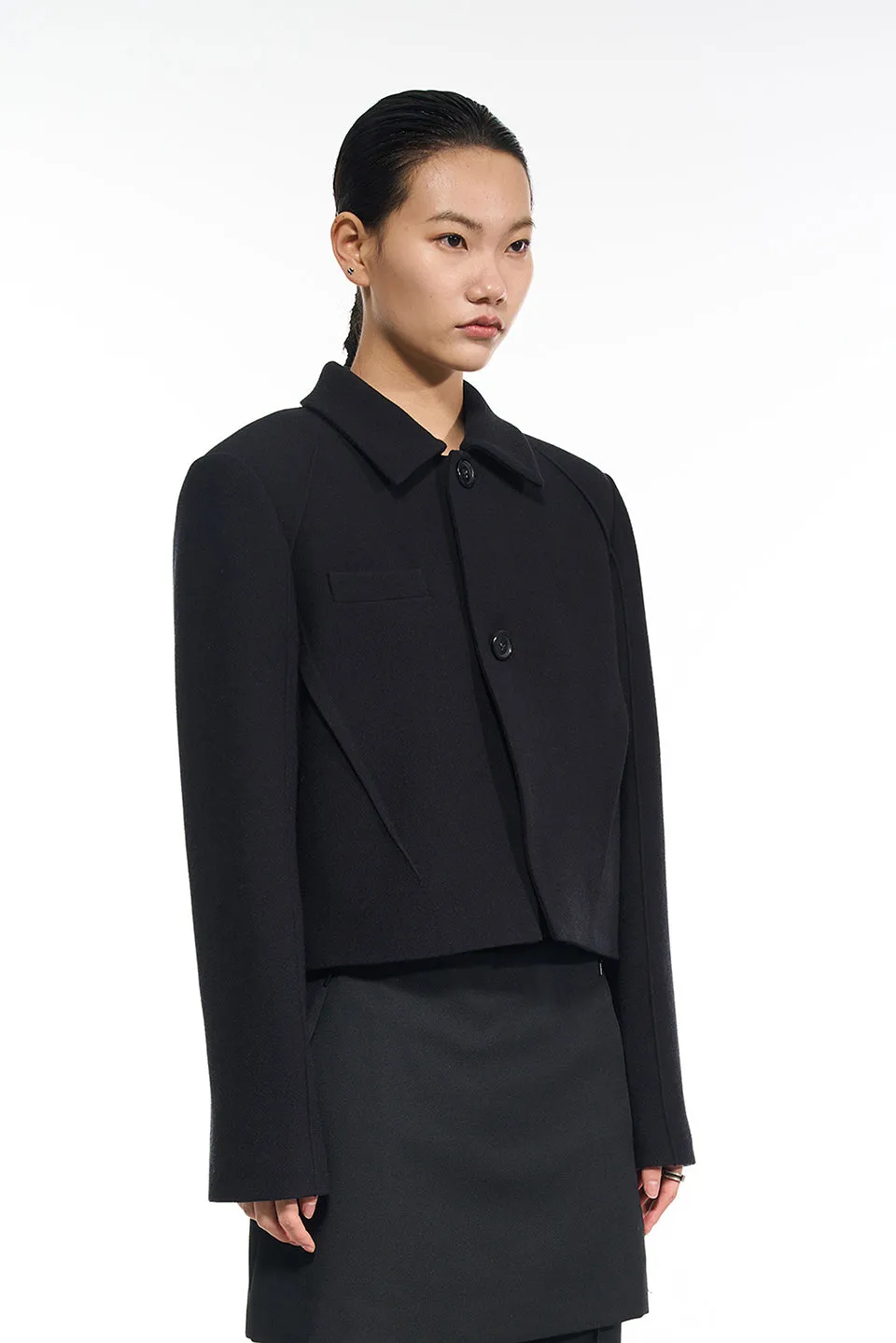 Black Two Button Jacket