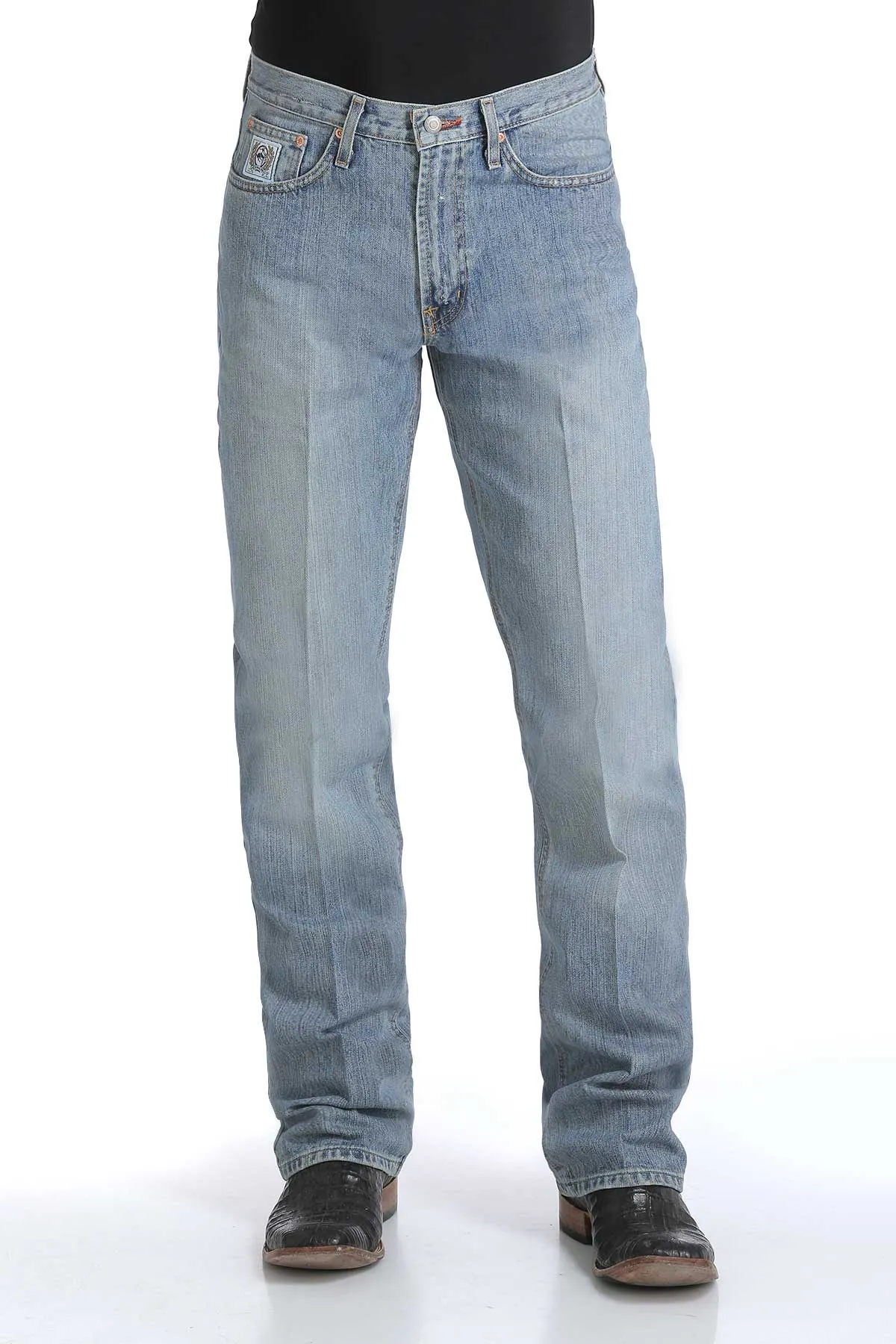 Cinch Men's White Label Relaxed Straight in Light Stonewash