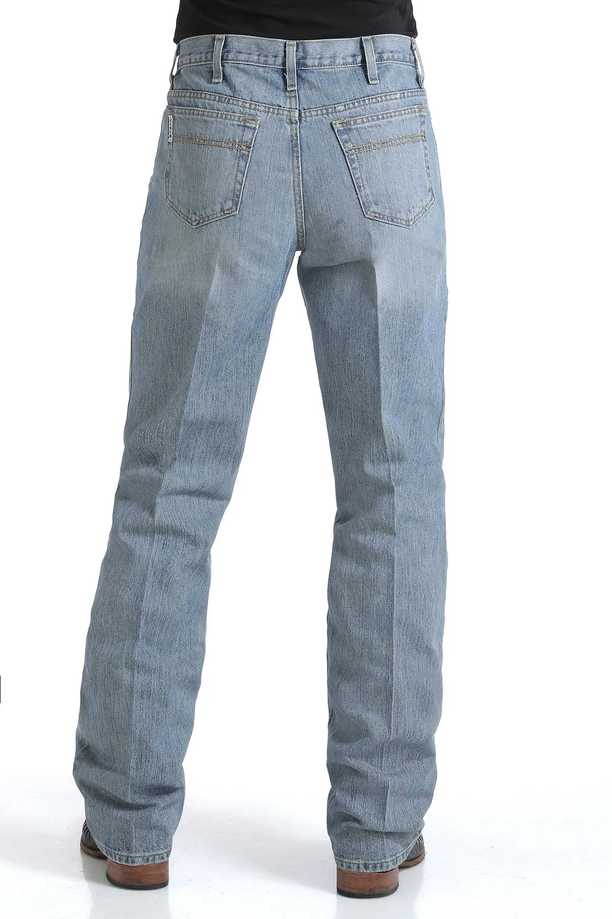 Cinch Men's White Label Relaxed Straight in Light Stonewash