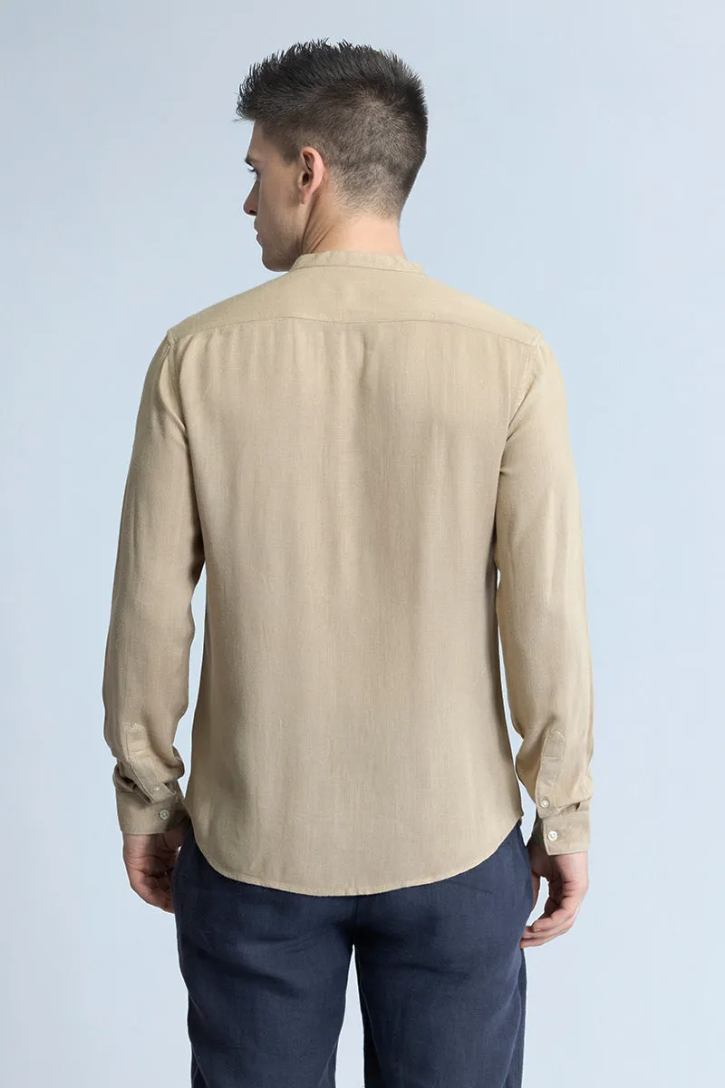 Coastal Linen Khaki Shirt