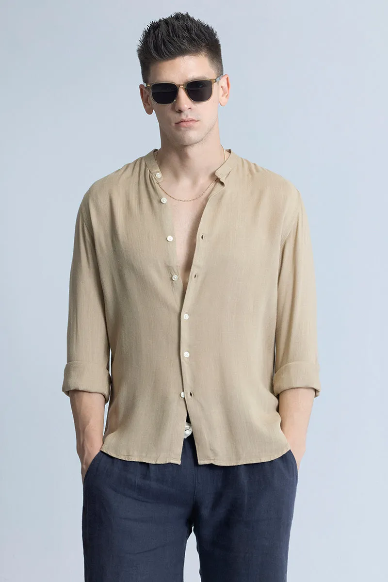 Coastal Linen Khaki Shirt