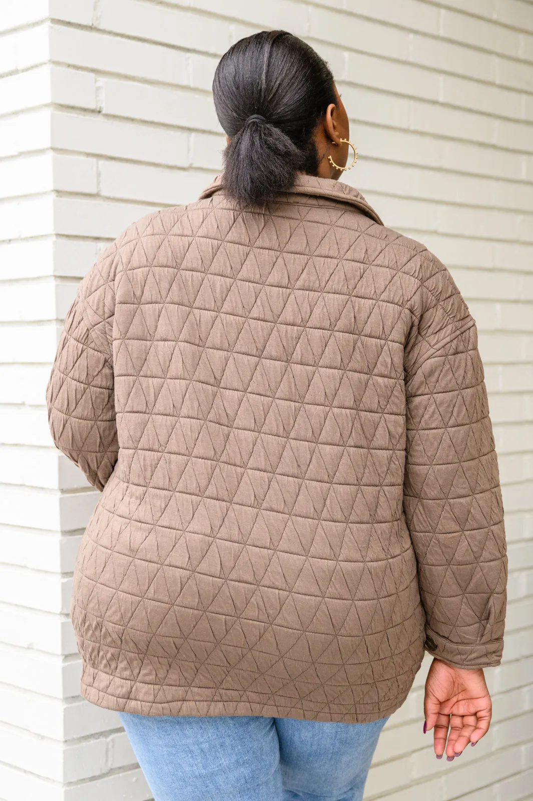 Coming Back Home Mocha Quilted Jacket