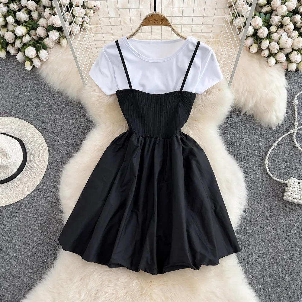 Cute two pieces dress A line fashion dress     S359