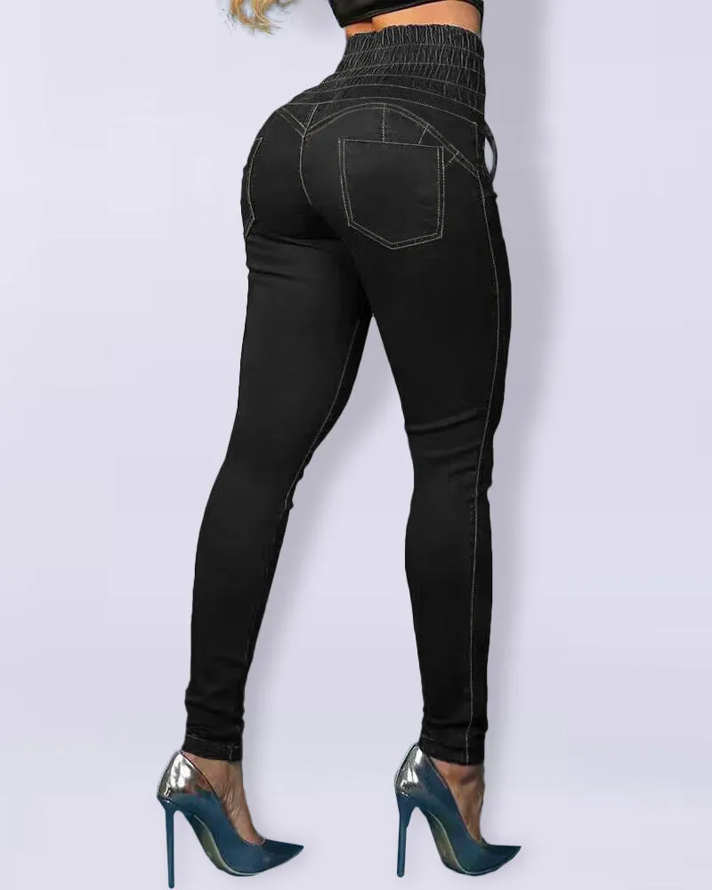 Drawstring Slim fit Skinny Jeans