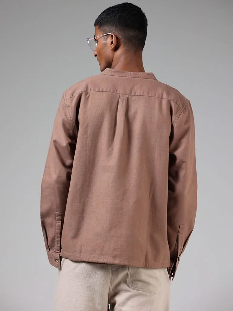 ETA Brown Relaxed-Fit Jacket