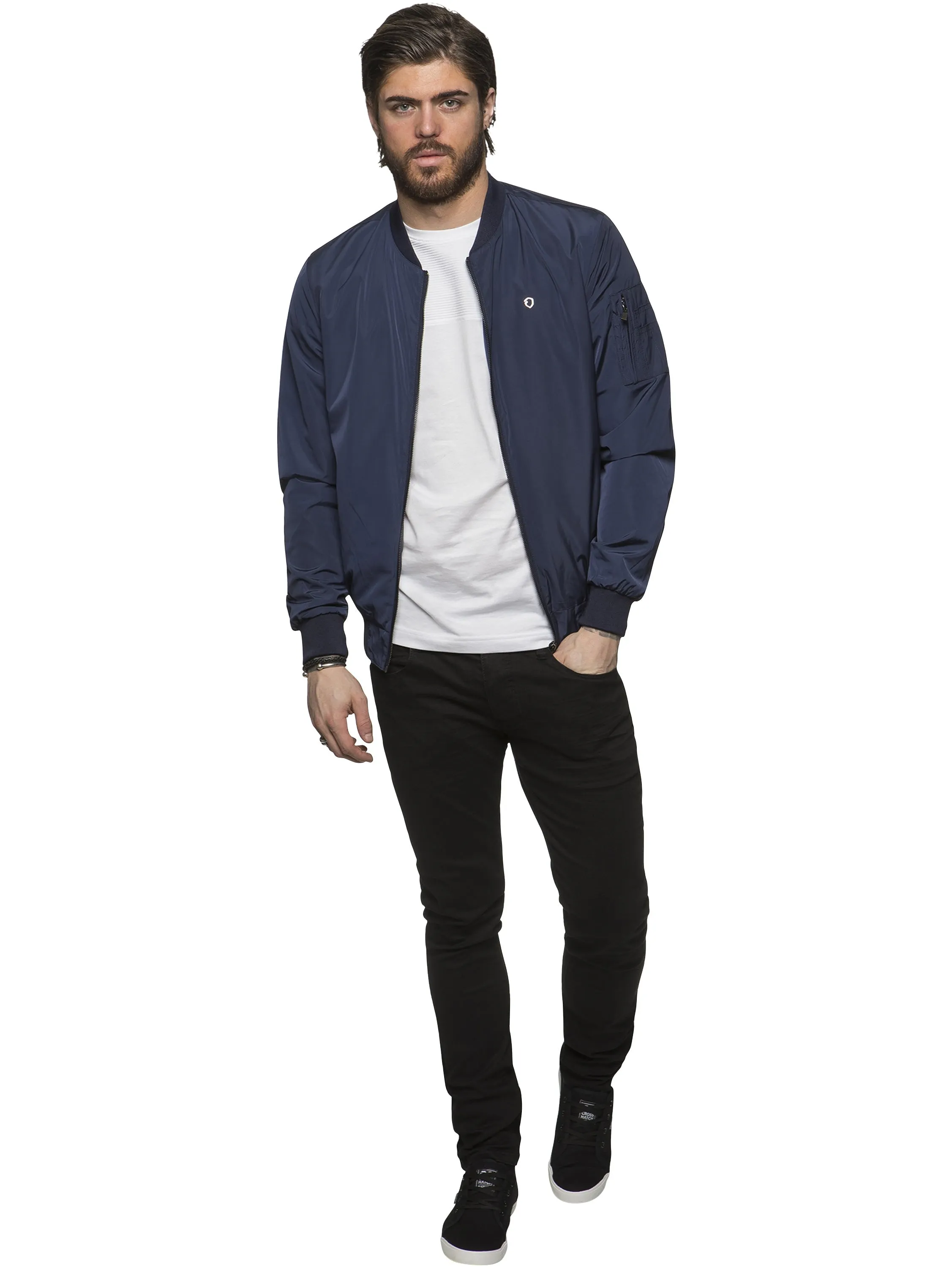 ETO | Mens Designer Move Black & Navy  Jacket