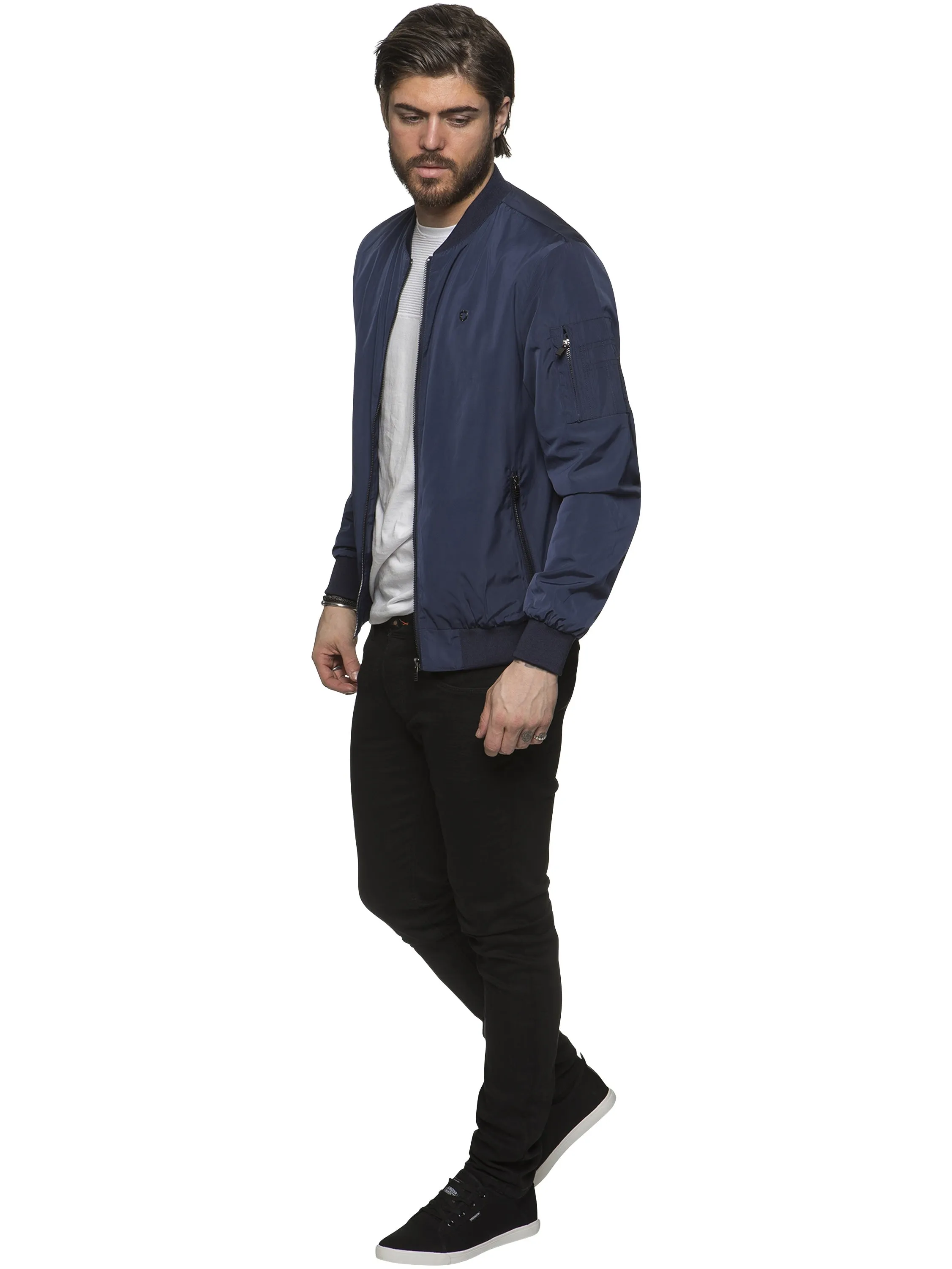 ETO | Mens Designer Move Black & Navy  Jacket