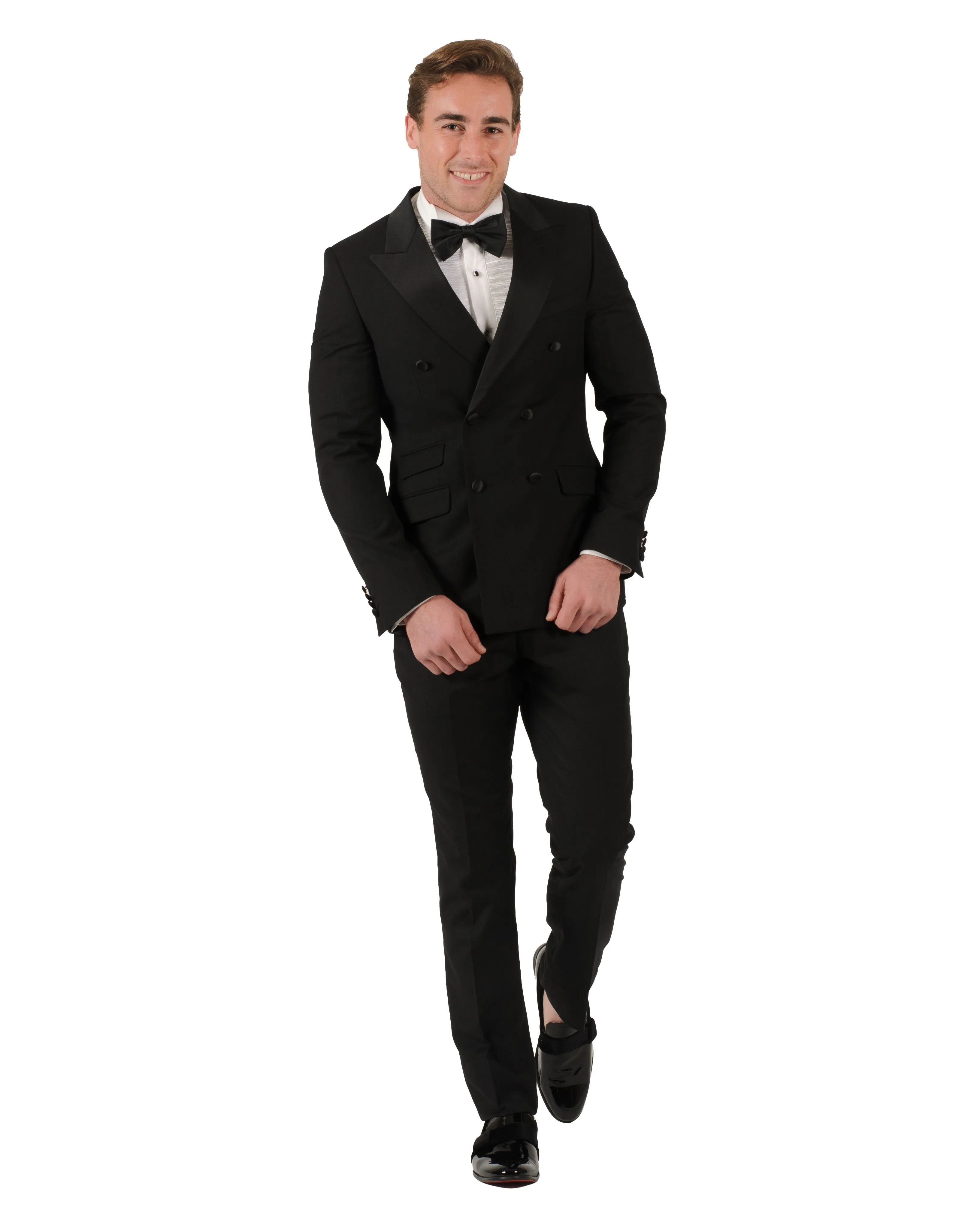 Fabio Fabrinni Double Breast Black slim fit Tuxedo FFX6DB-1230