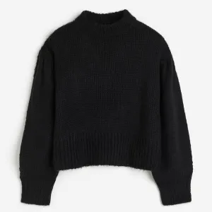 H&M Balloon-sleeved jumper, black