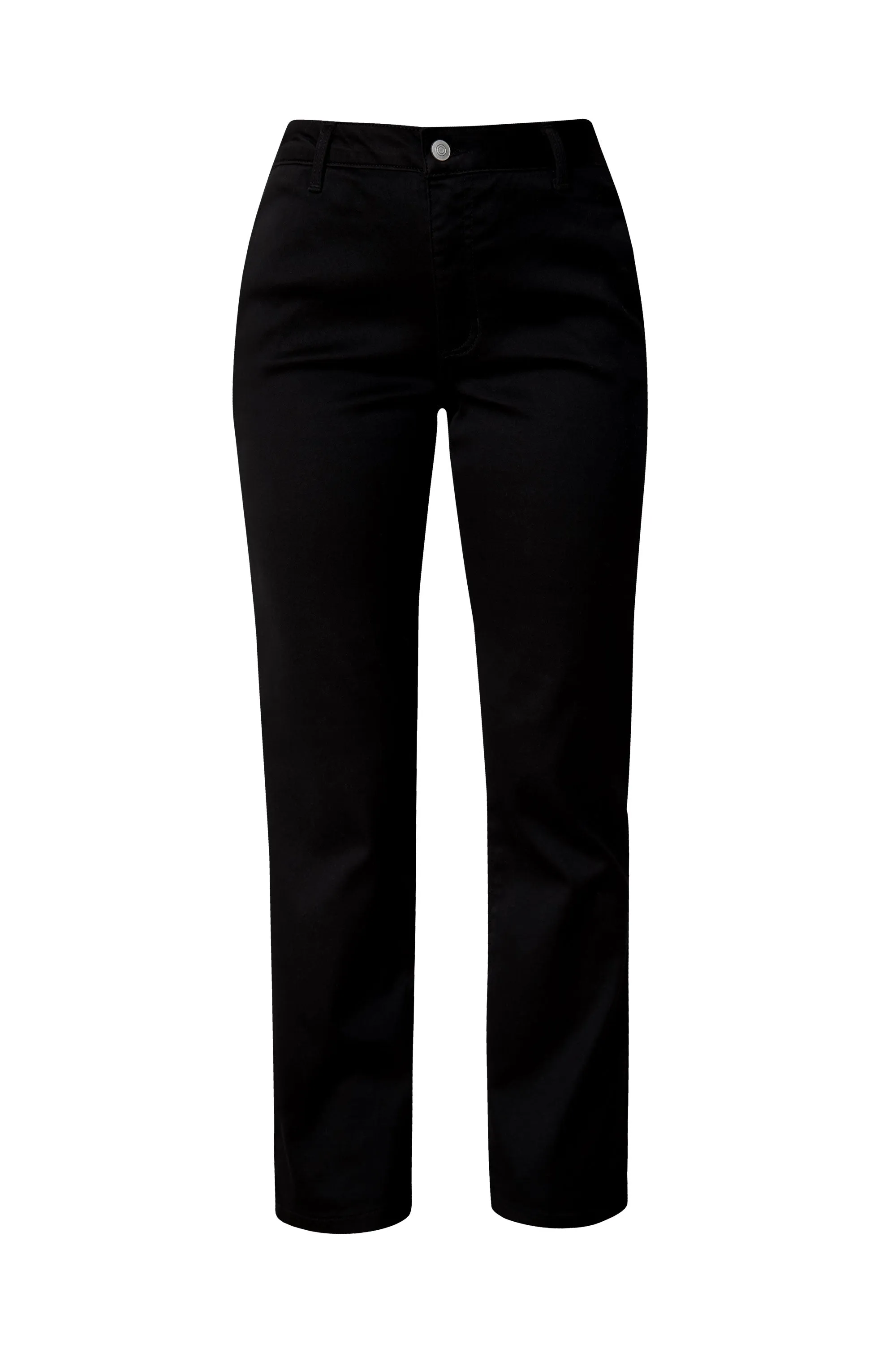 Kit Black Straight Fit Twill Pants