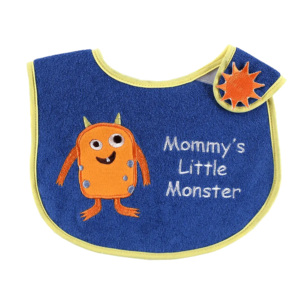 Luvable Friends Animal Applique Side Closure Baby Bib