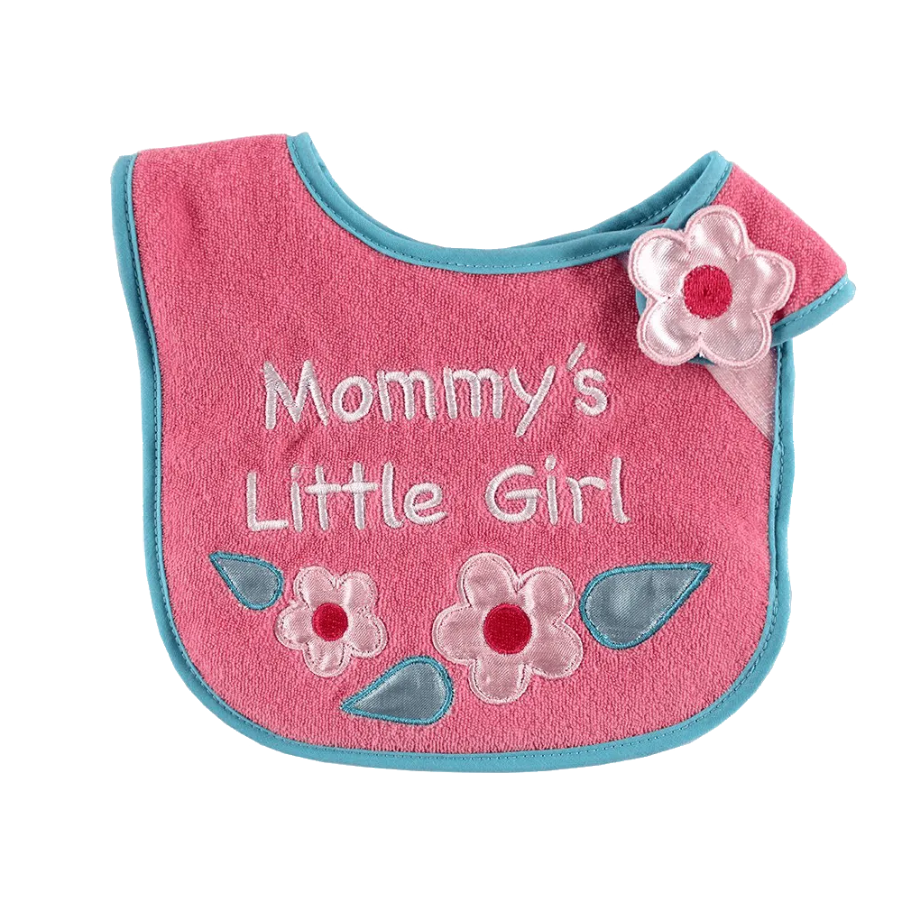 Luvable Friends Animal Applique Side Closure Baby Bib