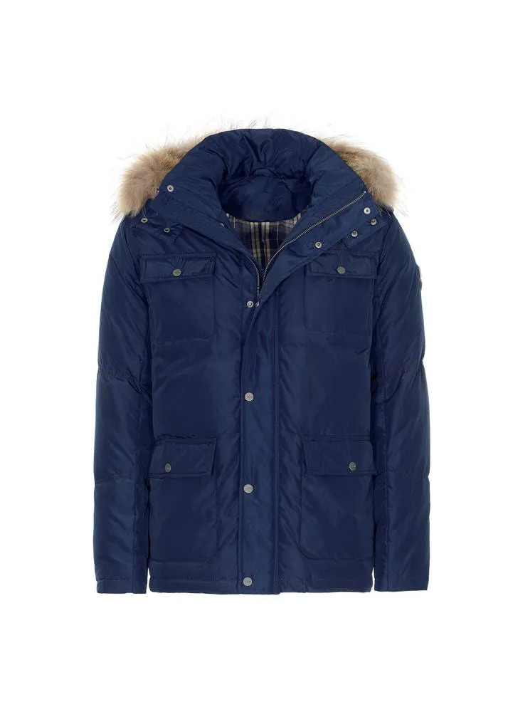 Luxurious look Detachable Hood Classic Men's Winter Jacket