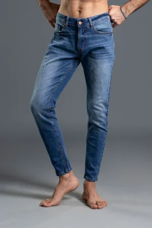 Mid Rise Skinny Denim Jeans (Powder blue) (Sniper )