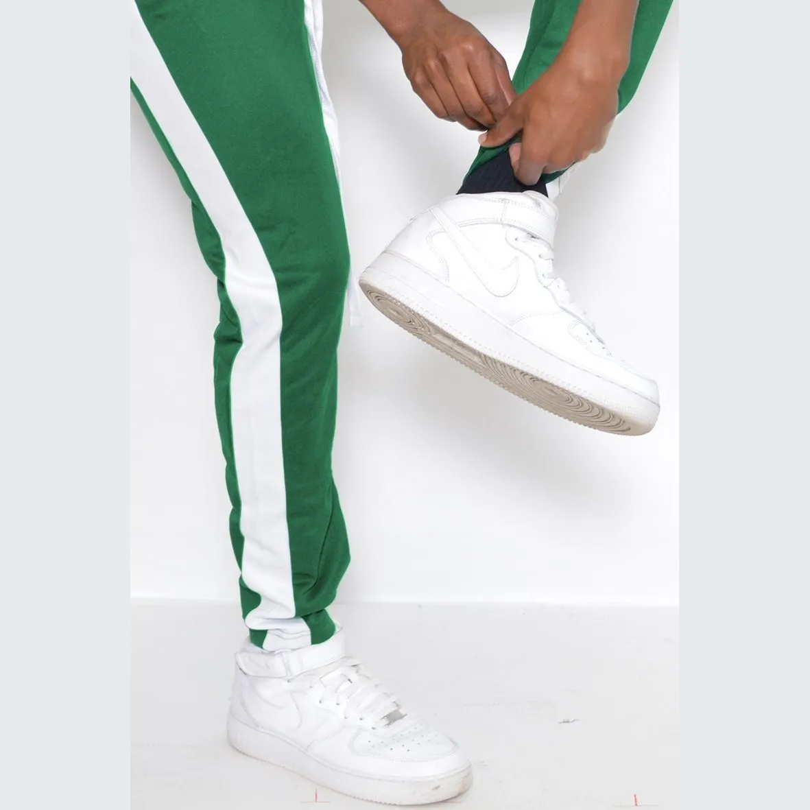 Olive Slim Fit Track Pants