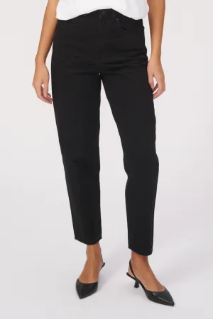 Performance Mom Jeans - Black Denim