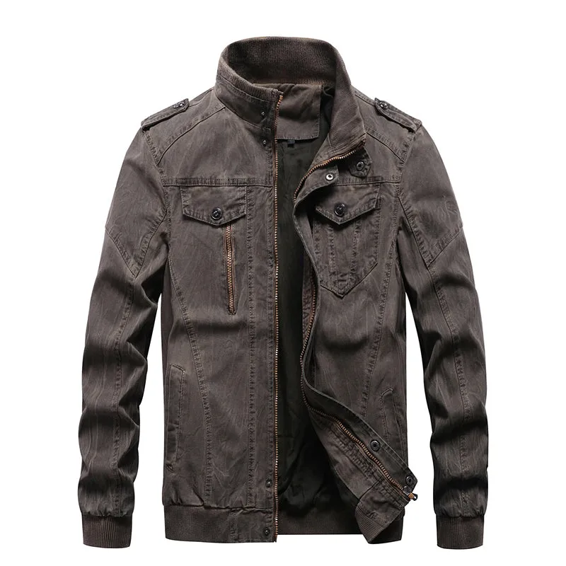 Pologize™ Durante Military Denim Jacket