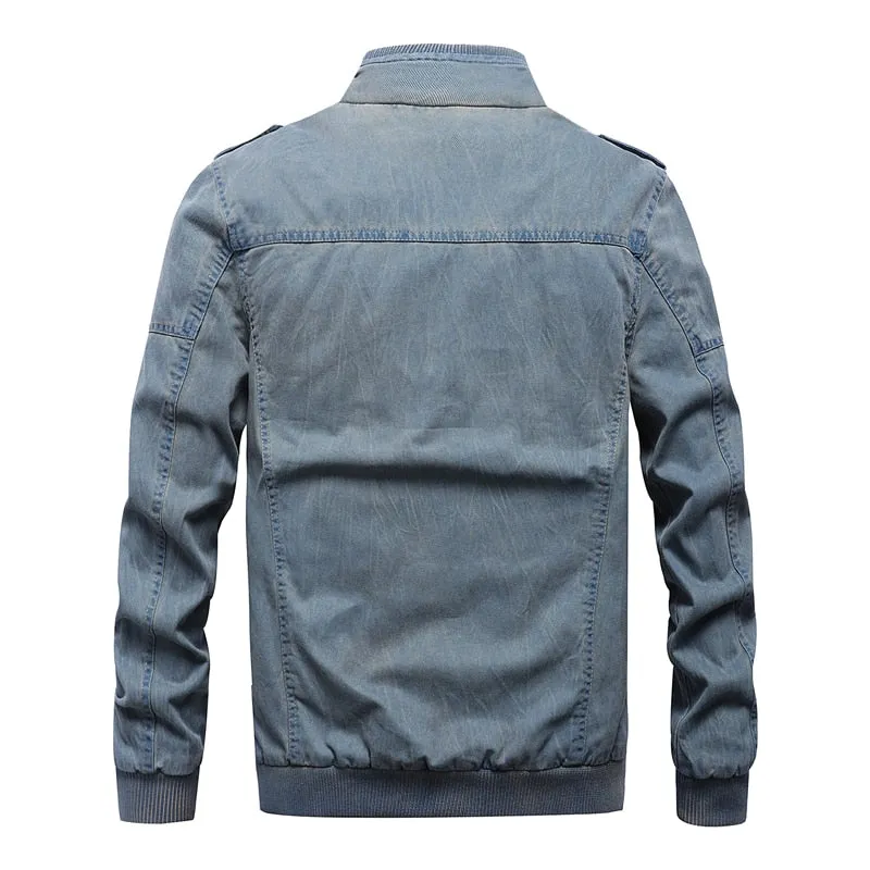 Pologize™ Durante Military Denim Jacket