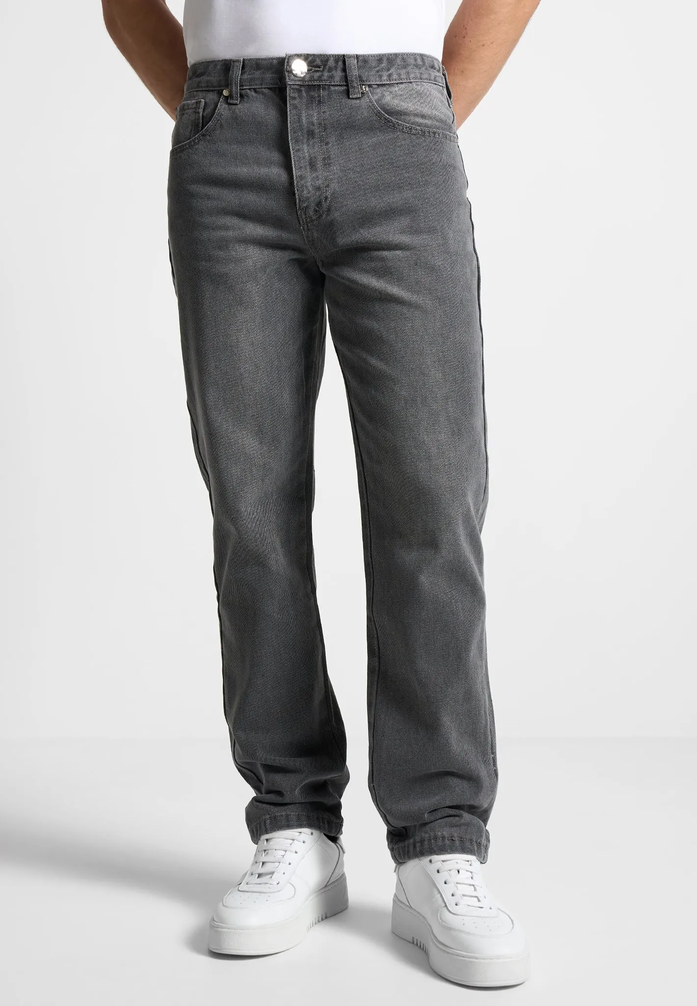 Relaxed Fit Jean - Washed Grey