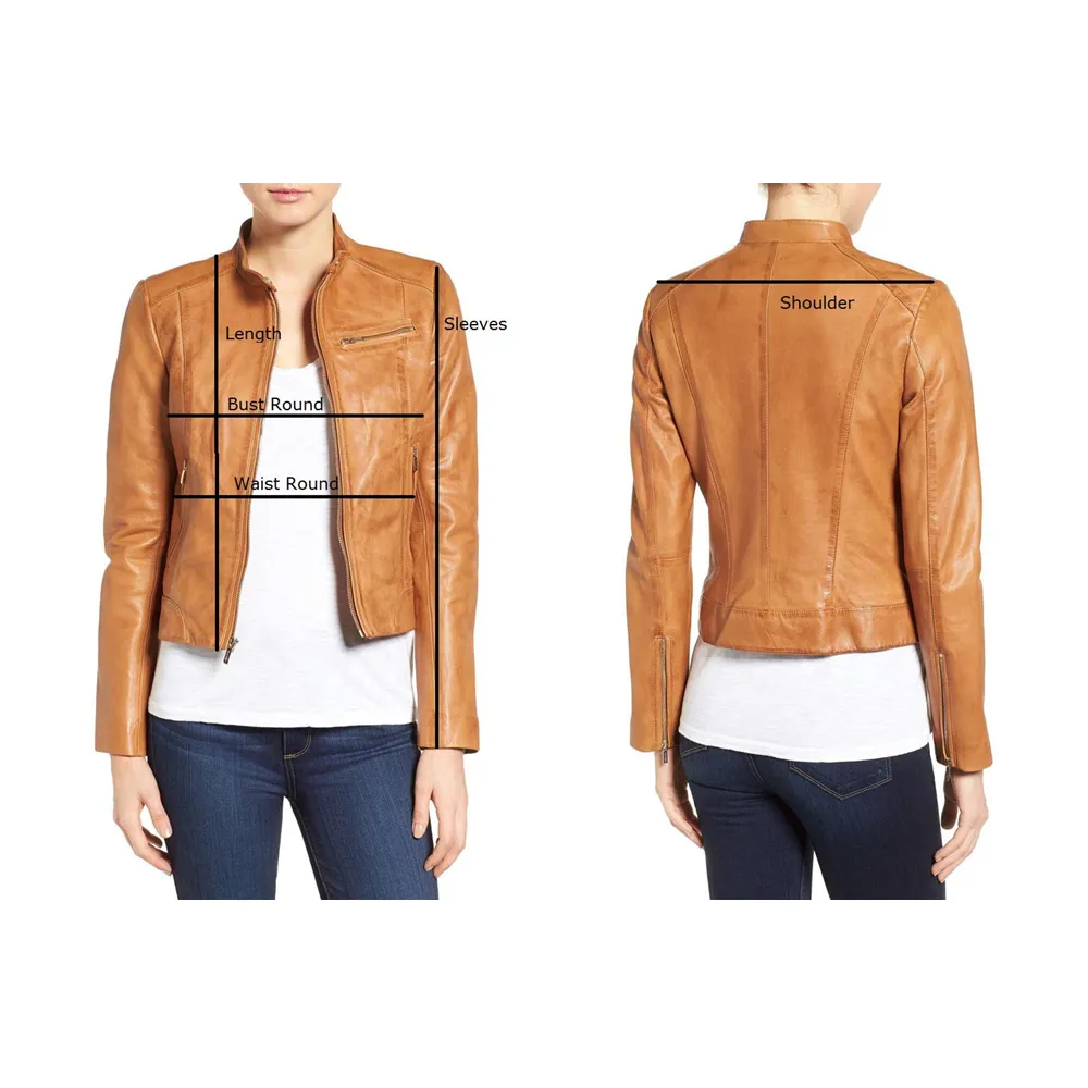 Royal Blue Women Premium Biker Fashion Leather Jacket