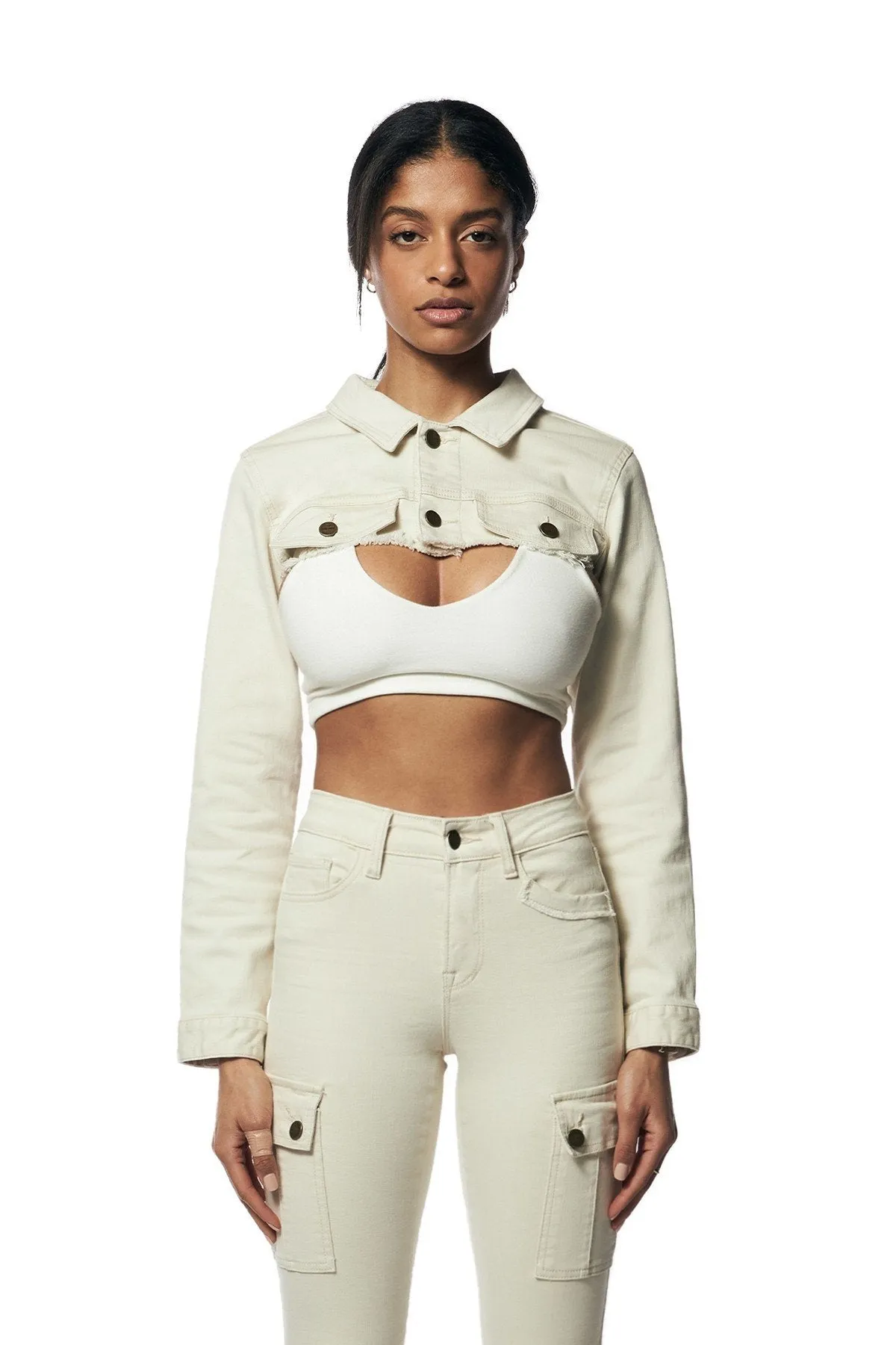 Smoke Rise Women's Cargo Twill Cropped Jacket