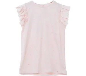 Tee With Frill and Speckles