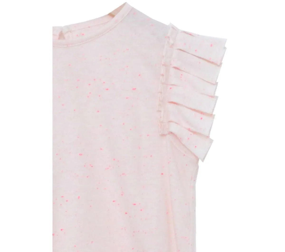 Tee With Frill and Speckles