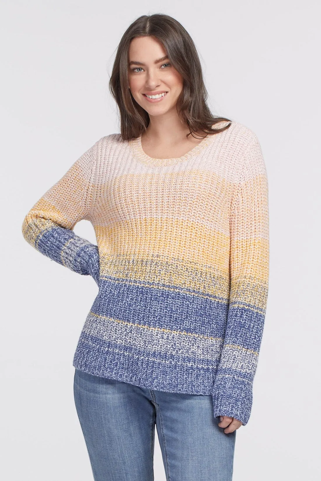 Tribal | Color Block | Striped Knitted Sweater | Women's